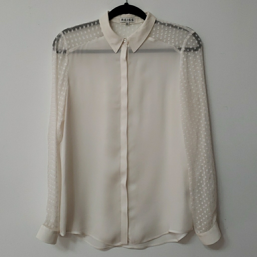 Reiss Sheer Blouse